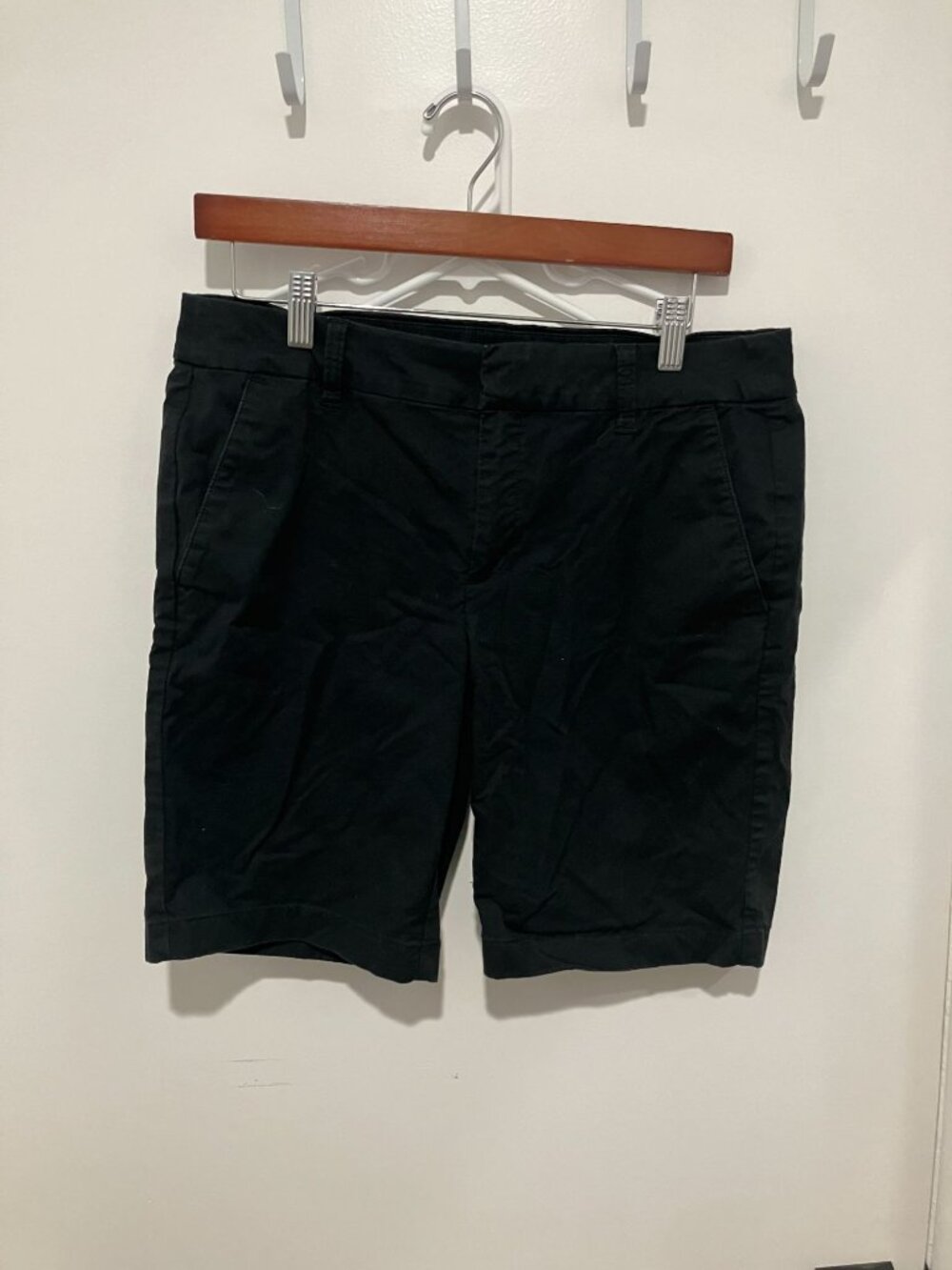 J. Crew Women's Navy 9" Stretch Chino Bermuda Walking Shorts Size 8